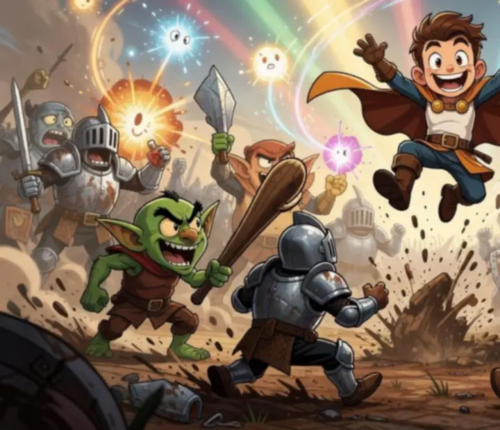Hősök akció közben a Kingdom Rush egyik pályáján