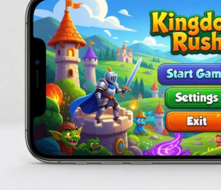 Kingdom Rush mobilképernyő illusztráció – GYIK oldal